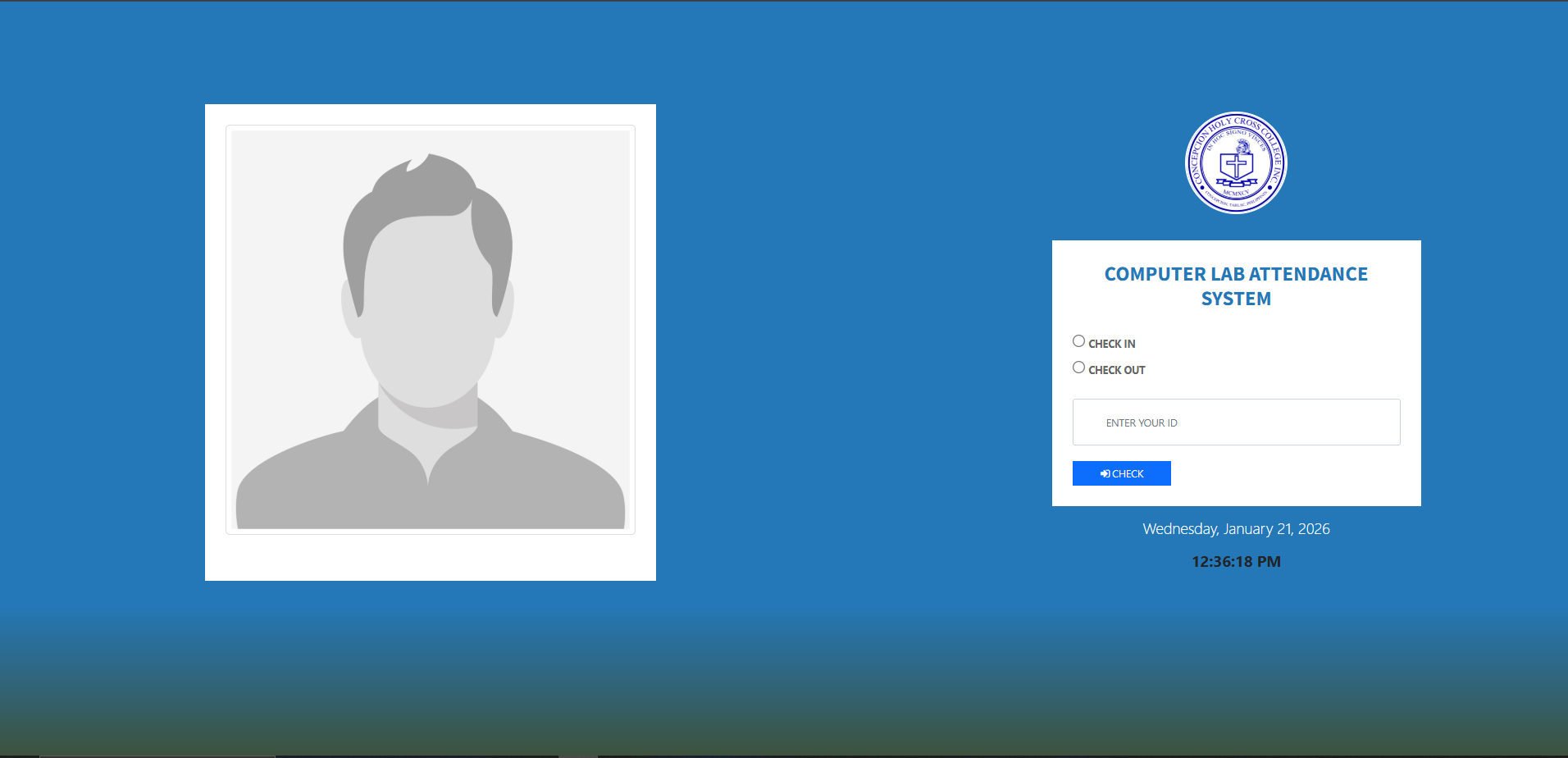 Web-Based QR Code Attendance Management System project screenshot