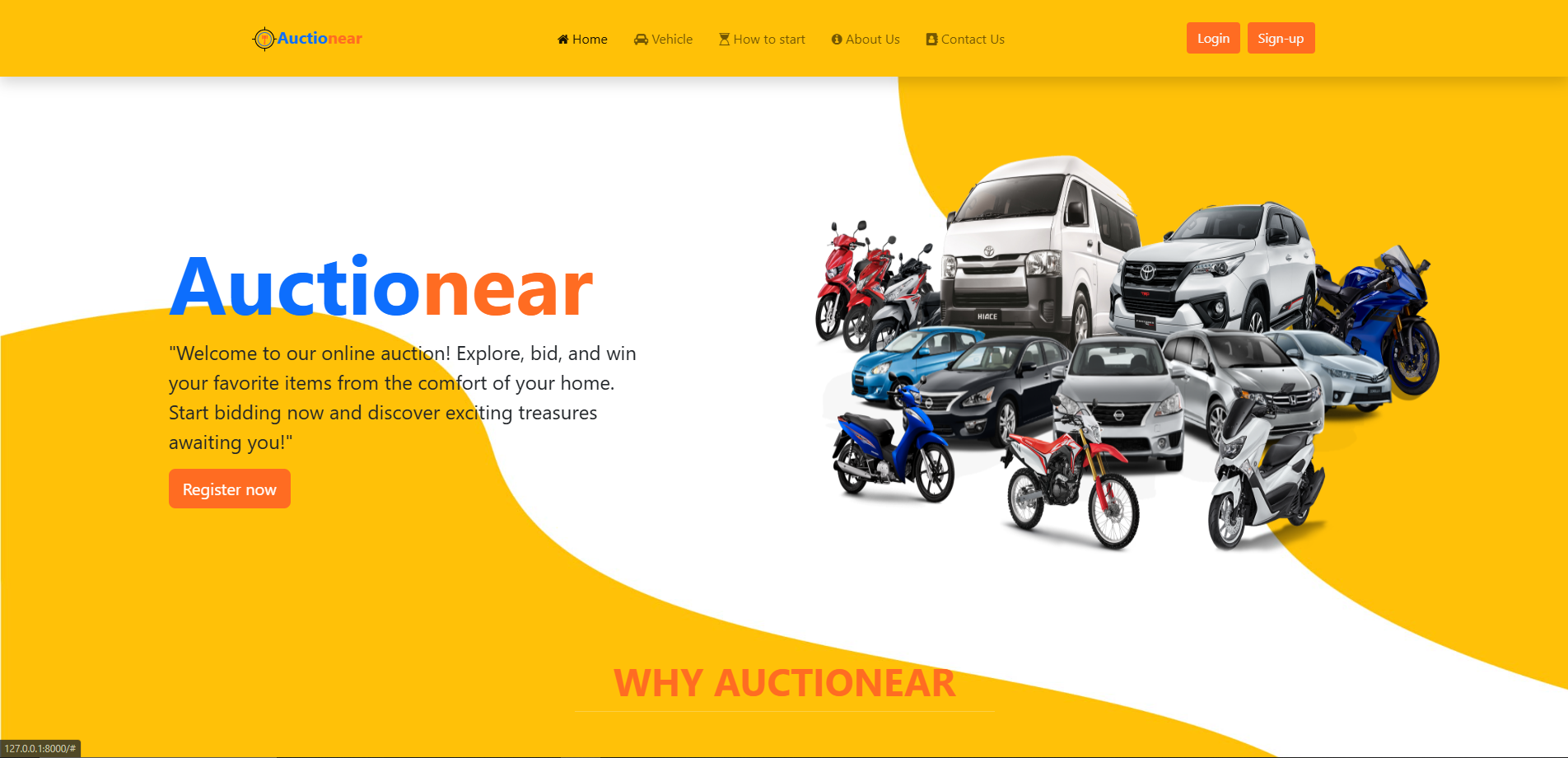 Auctionear project screenshot