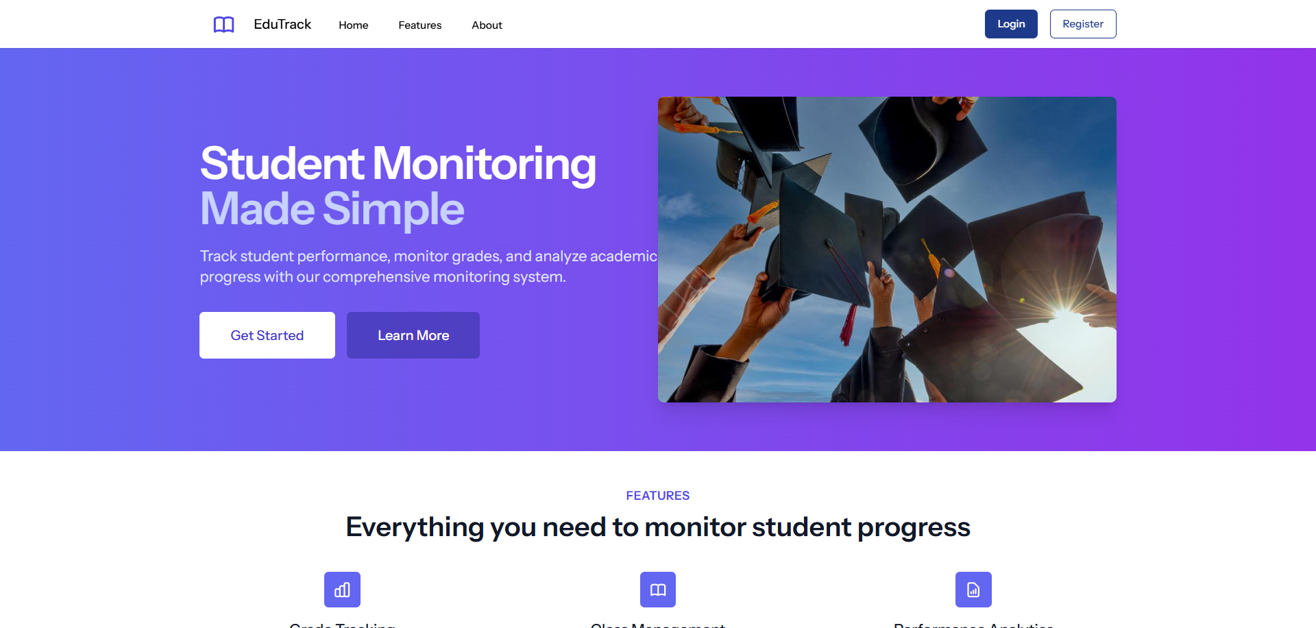 Edutrack project screenshot