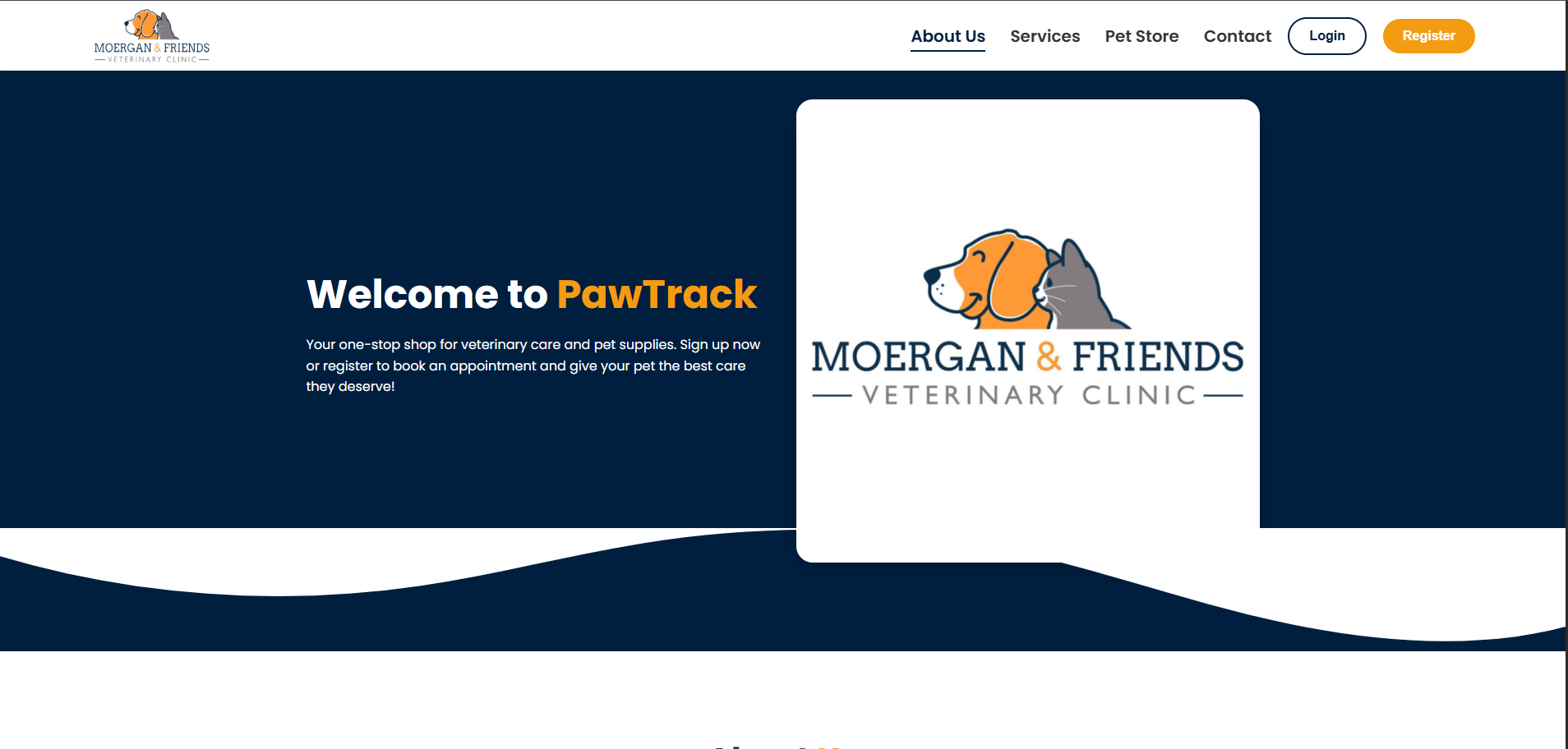 Pawtrack project screenshot